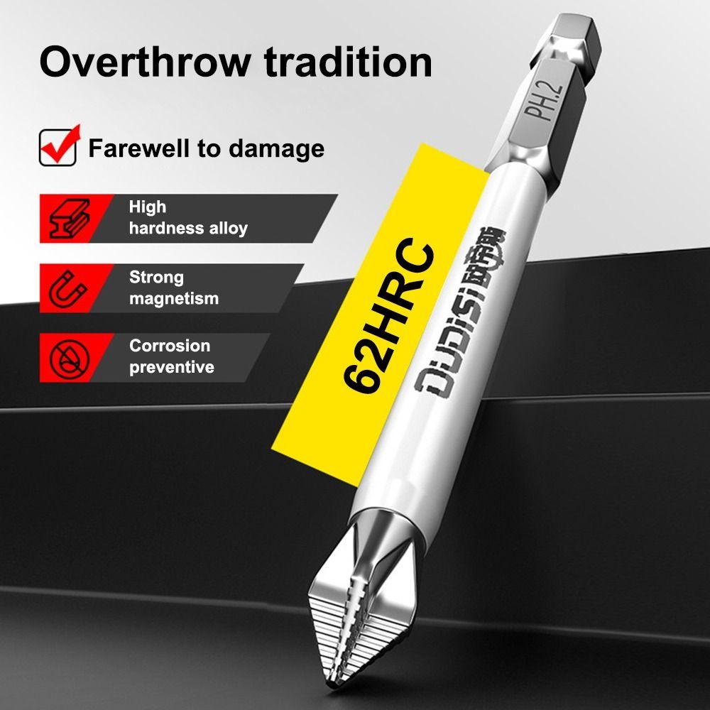 1/7Pcs Anti-Slip Screwdriver Heads Magnetic Cross Nutdriver New PH2 Screwdriver Bit