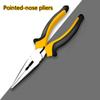 1 шт. Бытовые плоскогубцы с тонкими губками, многофункциональные плоскогубцы, высокопрочные, промышленного класса, кусачки для проволоки, инструмент с тонкими губками.
