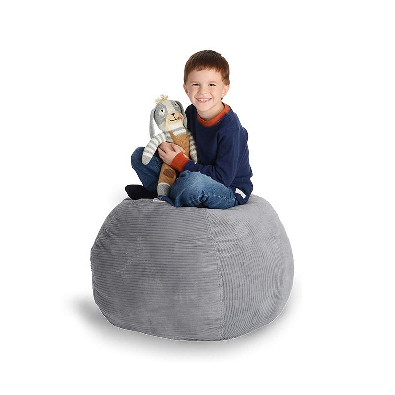 Printed Children's Plush Toy Storage Beanbag Set Comfortable Lazy Sofa Beanbag Storage Stuffed Chair Children's Toy Zipper