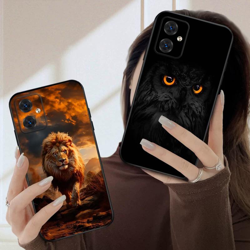 Лев и Птица Для Moto Edge 40 50 Neo 5G E 14 15 G04 G05 4G G24 G34 G35 G54 POWER G55 G75 G84 85 силиконовый мягкий чехол для телефона