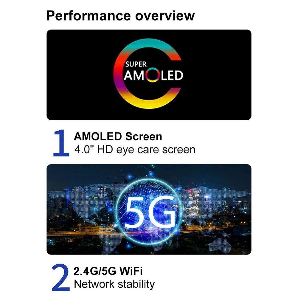 HiFi MP3-плеер Bluetooth 5.0 MP4 MP5-плеер 4.0-дюймовый сенсорный экран Android 8.1 Smart System с потоковым музыкальным проигрывателем Spotify