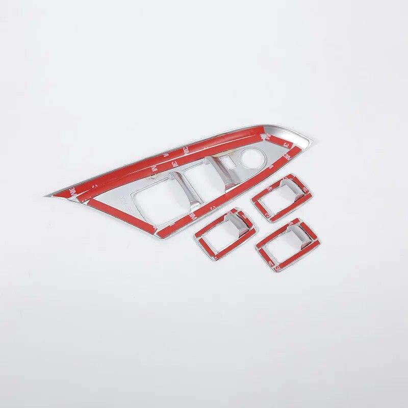 Кнопка регулировки подъема окон автомобиля с левым рулем, рамка панели управления, украшение из АБС-пластика для BMW X3 F25 X4 F26 2011-17, аксессуары для автотюнинга