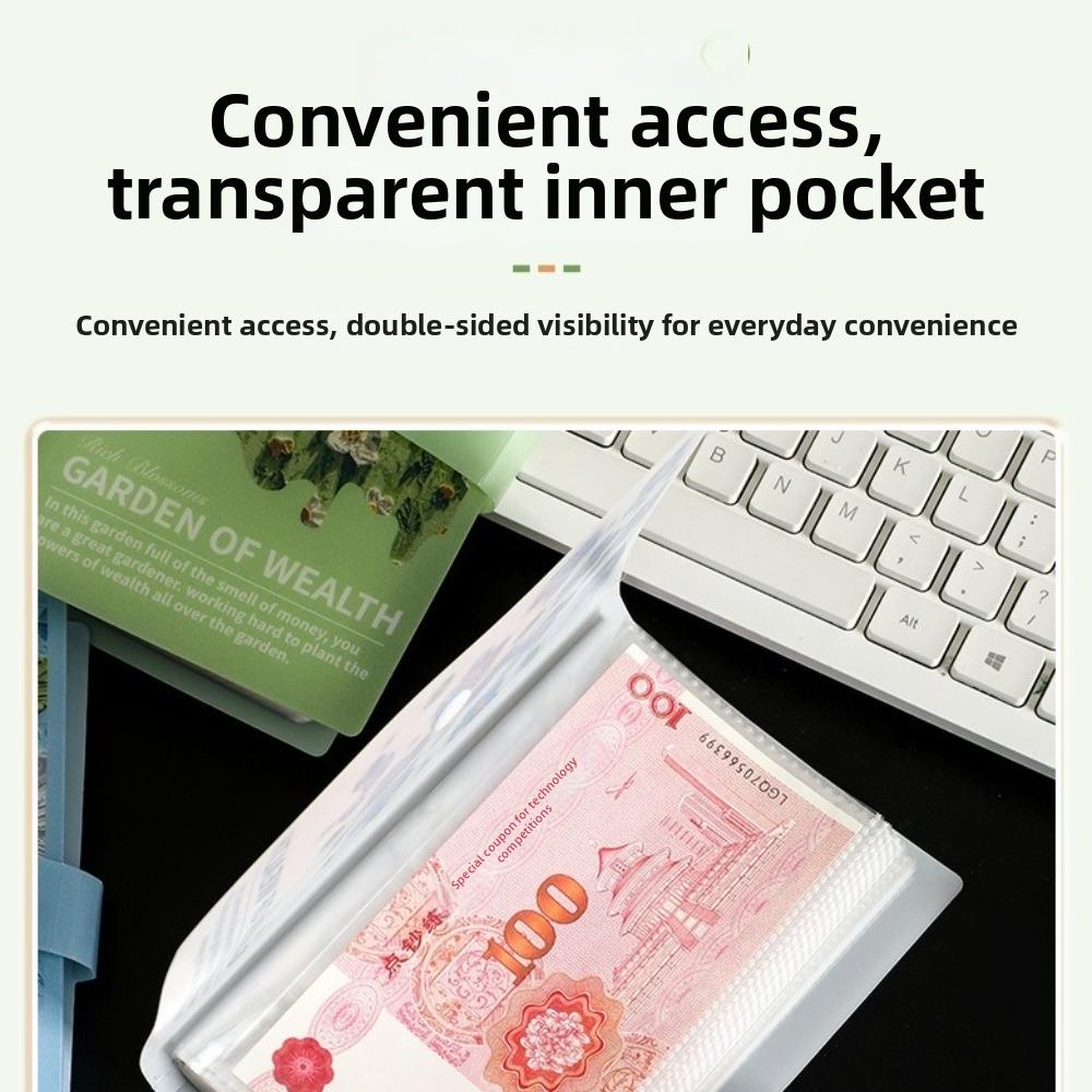 Reusable Budget Savings Book PVC Budget Notebook New Money Saving Binder Personal Finance