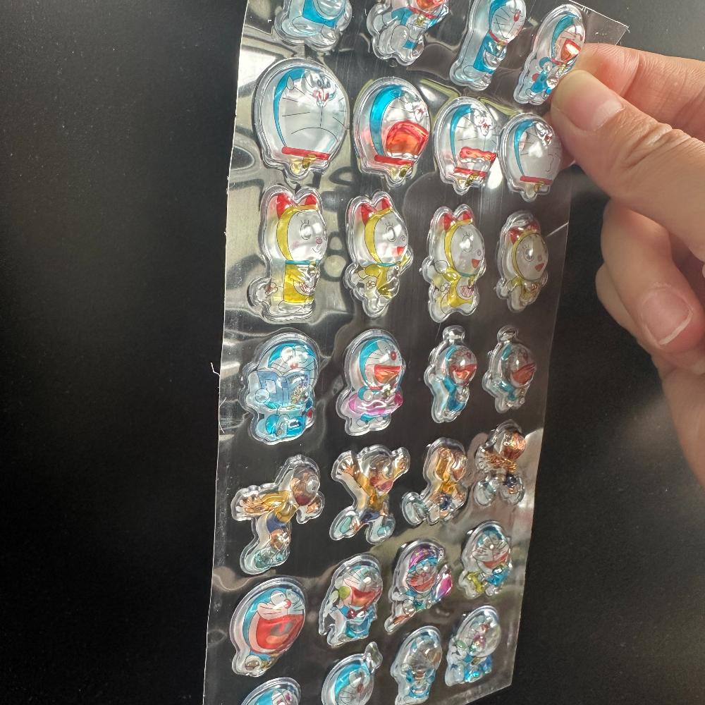 New Doraemon 3D Stereoscopic Crystal Stickers Creative Handbooks Stereoscopic Decoration Stickers