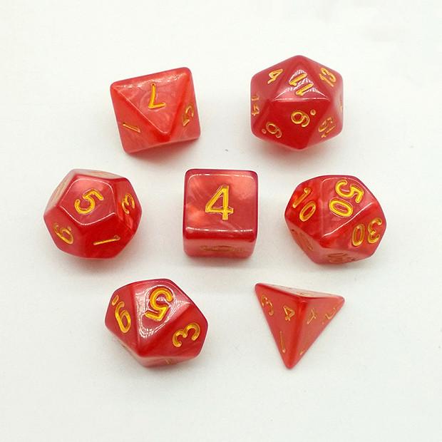 7 шт./лот, многогранные игральные кости из смолы D&D D4 D6 D8 D10 D% D12 D20, многогранные игральные кости TRPG, настольные игры