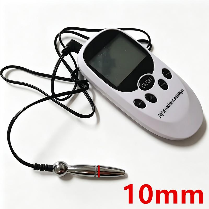 Horse Eye Rod Metal Urethral Sounding Dilator Silicone Anal Plug Breast Sucker Pumps 6 Modes Electric Shock Sex Toys for MenGood product