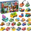Advent Calendar 2025 for Kids Boys, 24 Days Christmas Countdown Calendar with Pull-Back Cars Vehicles