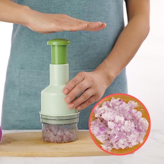 Чеснокотница с острым лезвием, многофункциональная ручная вращающаяся мельница для измельчения лука, измельчитель чеснока, кухонный гаджет