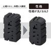 PLUS Eraser Air-In, Text Eraser, Black, Firm Type, Set of 12, ER-0611 36-626x12