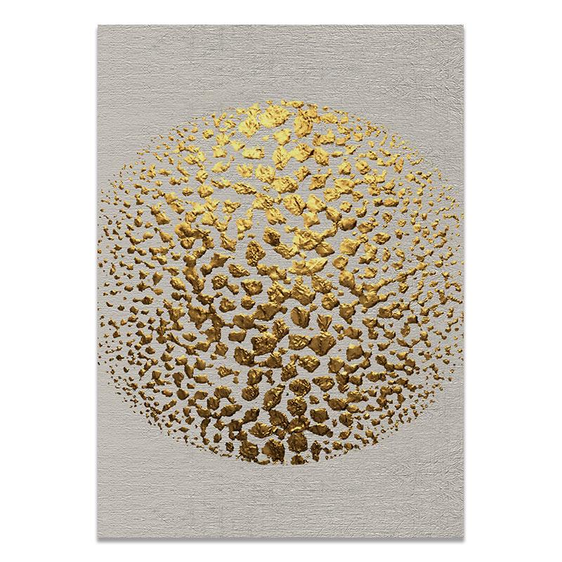 Плакат с золотым листом в скандинавском стиле, абстрактная картина на холсте, современная настенная художественная печать, декоративная картина для гостиной, украшение для дома