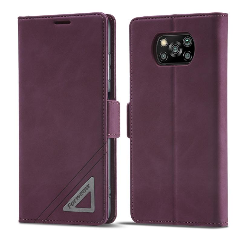 Магнитный кожаный чехол-книжка с подставкой и кошельком для Xiaomi Redmi Note 12 Pro 11 11s 10 10s 12C 10C Poco X5 X3 X4 Poco M4 M3 Pro