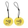 10 шт. NFC-меток брелок 35 см чип NTAG213 программируемый NFC-брелок NFC-карта для всех мобильных телефонов и устройств с поддержкой NFC желтый