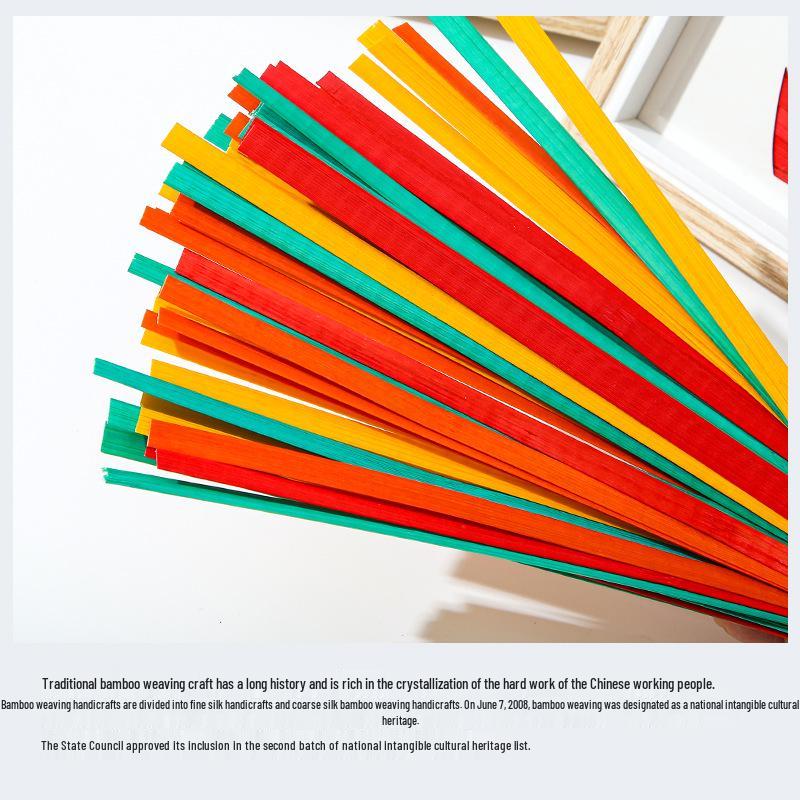 DIY Bamboo Weaving Kit: Intangible Cultural Heritage Craft for Kids & Parent-Child Activity, Perfect As a New Year's Day Photo Frame Gift.