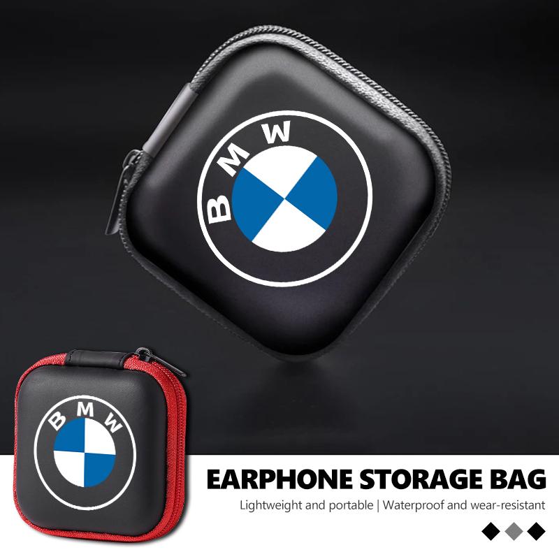 MUSE5 Car Portable EVA Bluetooth Earphone Cable Case Storage Bag For BMW 1 3 5 7 Series M F01 F20 F10 F13 E52 E53 E60 E93