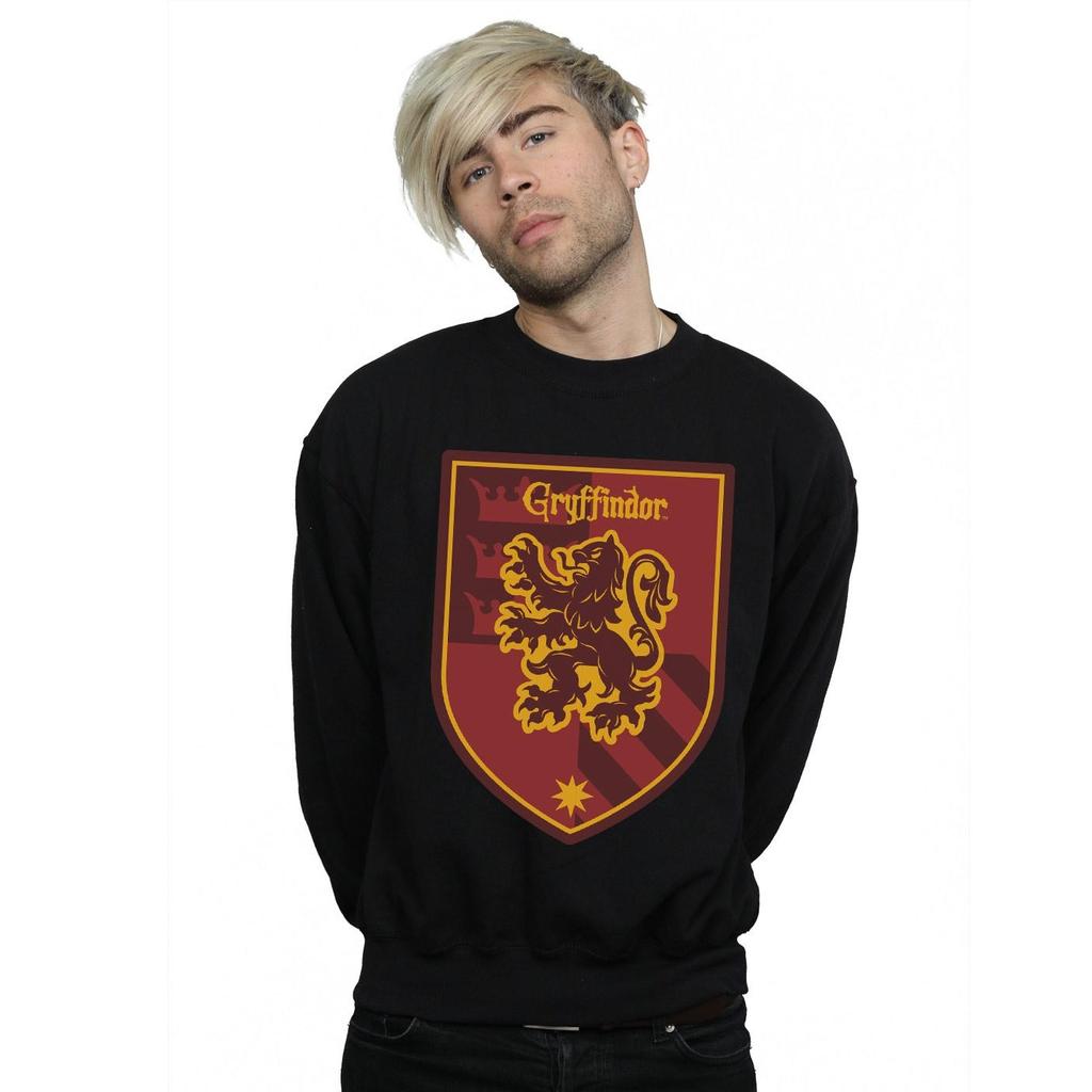 Harry Potter Mens Gryffindor Crest Flat Sweatshirt