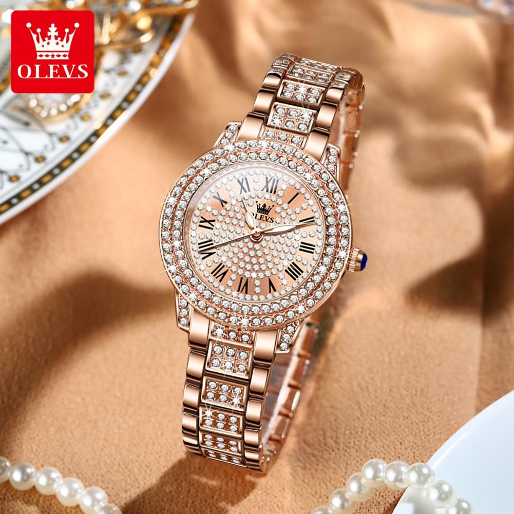 OLEVS New Trend Diamond Set Британские часы Женские модные женские часы Женские часы
