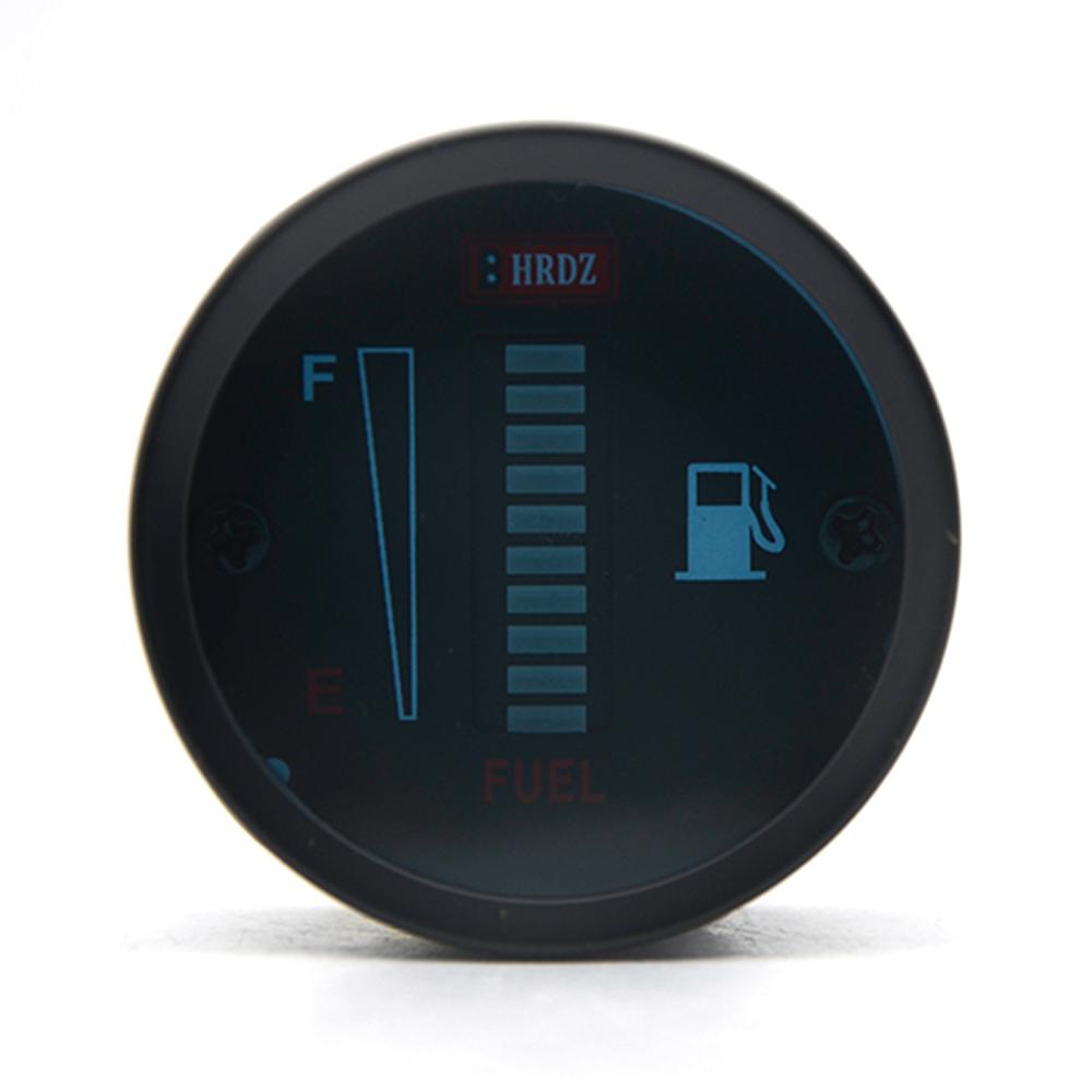 DepoTuning 2" 52mm Car Motorcycle Fuel Gauge LED Fuel Level Moto Meter Sensor 12V /24V Aluminum Alloy Car Styling