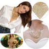 Sparkle Metallic Triangle Scarf, Adjustable Sequin Neck Bandana for Party