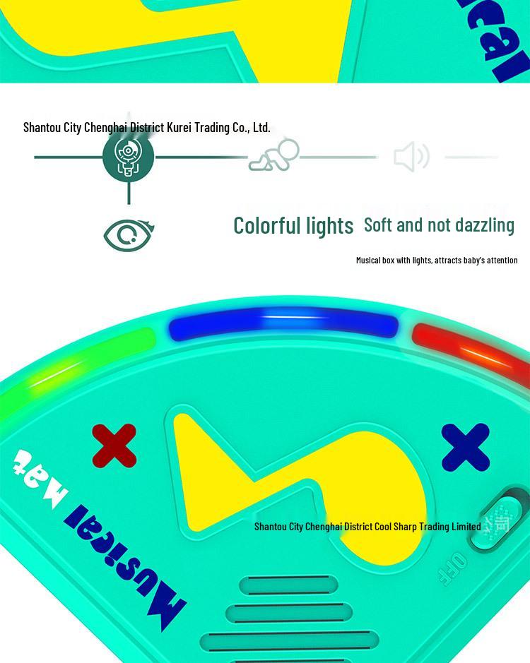 Детский напольный музыкальный коврик-пианино - Развивающий многофункциональный коврик для ползания и игр для детей