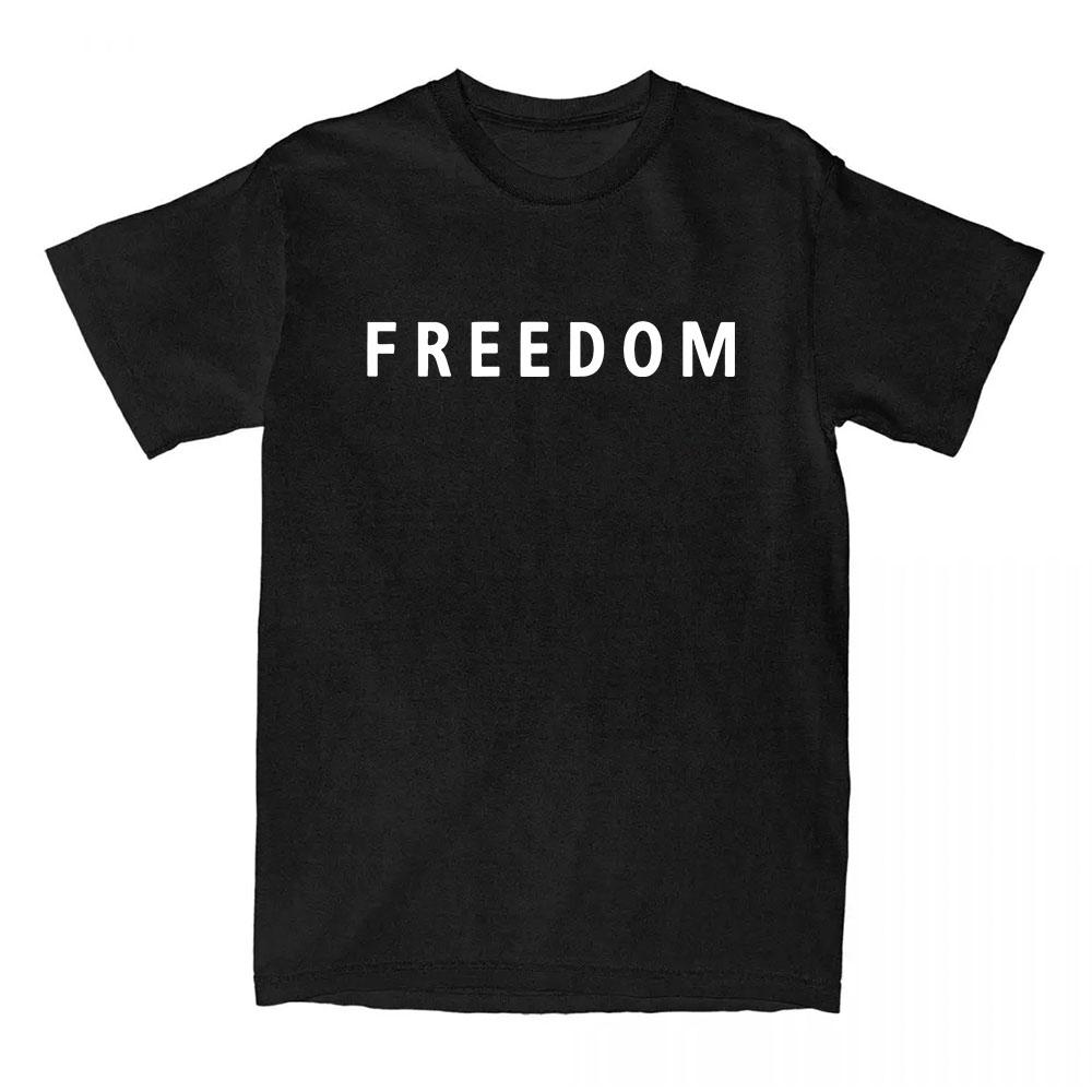 Freedom Charlie Kirk T-shirt Cotton Loose Casual Female/Male Tshirts Unisex Streetwear America American Fashion Women T Shirts
