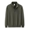 Half-zip Sweatshirt Men's Autumn New Trendy Pullover Stand Collar Solid Color Casual Fashion Sweatshirt Trend