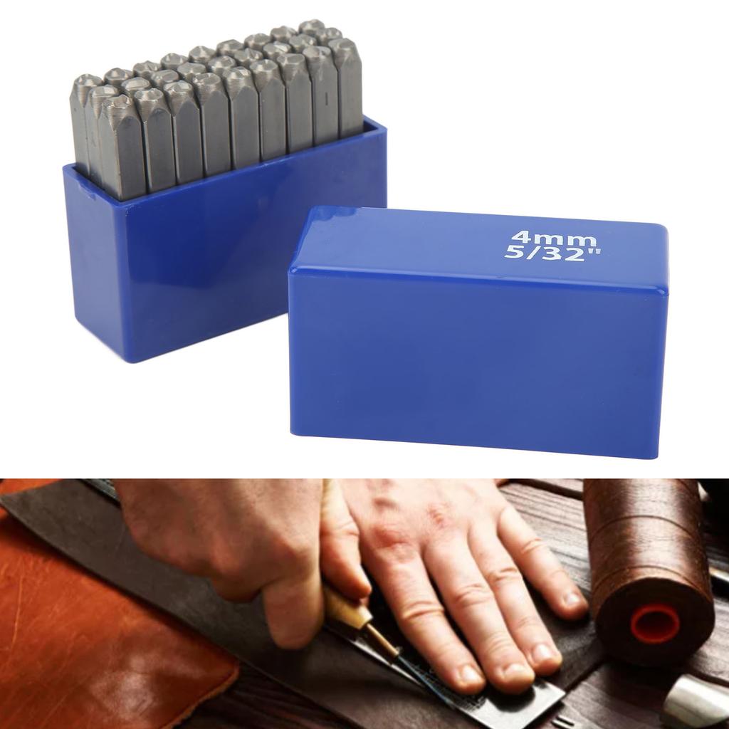 27 Pcs Metal Stamps High Carbon Steel Metal Letter Punch Stamps Set for Jewelry Leather with Storage Box