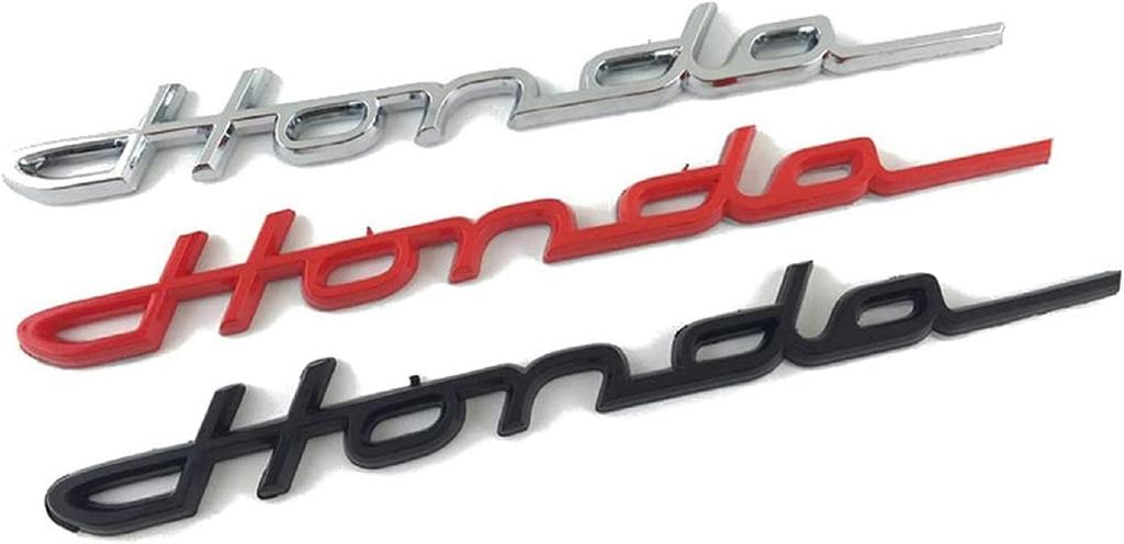 Chaojibao 1pc Honda Classic Emblem Plated Cursive 215mm*23mm (Silver)