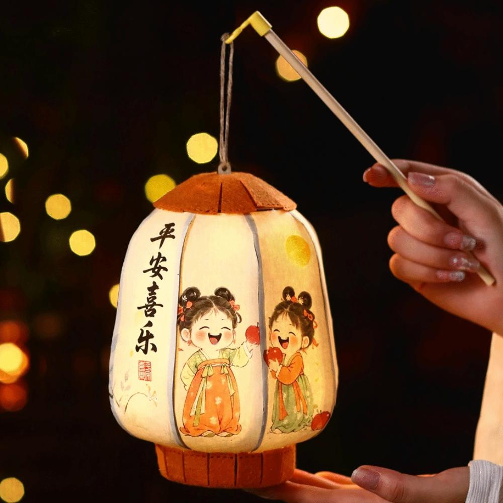 Good Luck New Year Lantern Traditional Handheld Lantern Ancient Style Lantern  New Year Celebration