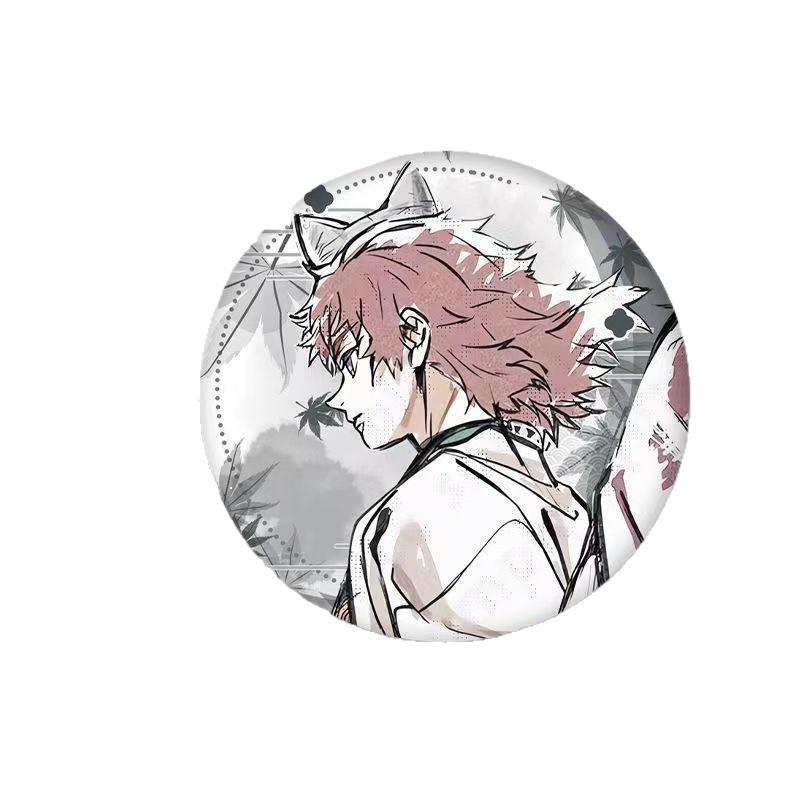 Значок Демон Убийца Kimetsu no Yaiba Арка Тренировки Столпов Томиока Гию Сабито Аниме Мерч Значки Коллекция Брошей Косплей