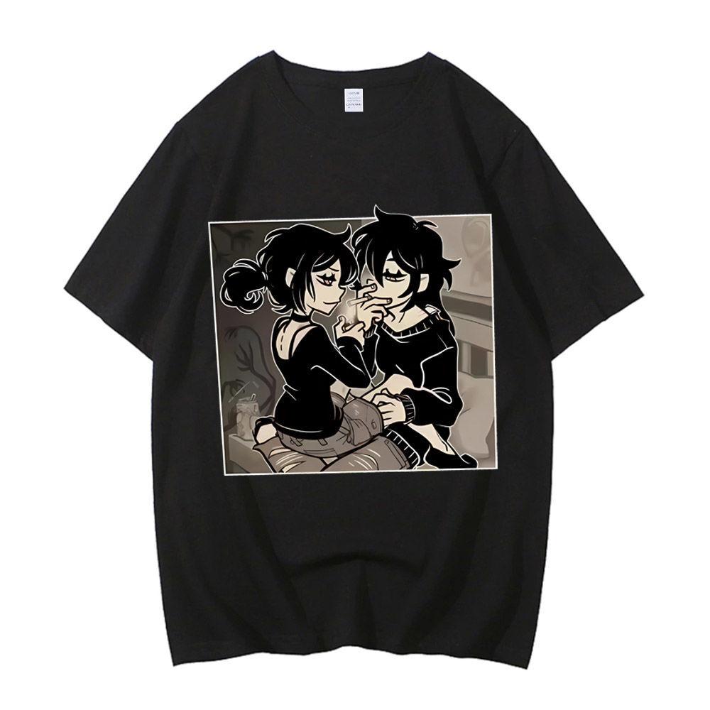 the Coffin of Andy And Leyley cotton t shirt male Comfortable Classic tshirt Classic Vintage aesthetic Psychedelic Colorful