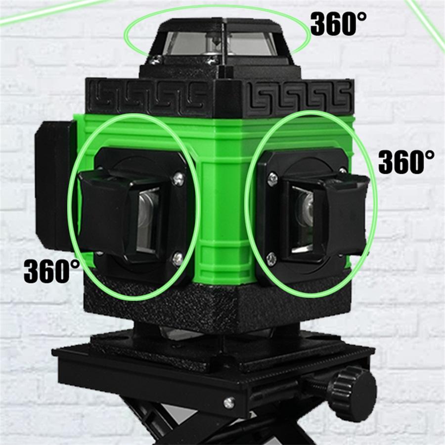 Лазерный уровень ROOX Green 8-проводной простой конфигурации