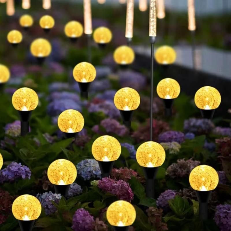 Солнечный пузырьковый газонный светильник 30 светодиодных дорожек, уличные водонепроницаемые ландшафтные светильники для сада, патио, лужайки, вечеринки