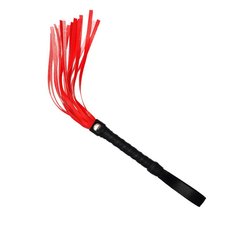 High Quality Pu Leather Pimp Whip Racing Riding Crop Party Flogger Hand Cuffs Queen Colourful Horse Riding Whip