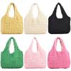 Quilted Foldable Women's Tote Bag Fashion Bubble Cloud Shoulder Bag Large Capacity Female Underarm Bag Designer Shopping Handbag