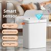 Touch-free Smart Open Lid Trash Can Automatic Packaging Smart Trash Can Bathroom Gap Garbage Storage Bucket