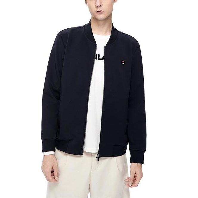 FILA Jackets Men's Legend Blue Baseball Collar Moderate Soft Shell F51M238508F-NV