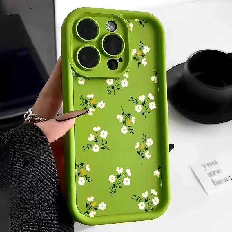 Маленький свежий цветок для чехла мобильного телефона iPhone16ProMax 14 Apple 13 матовый 12 милый 11 премиальное ощущение
