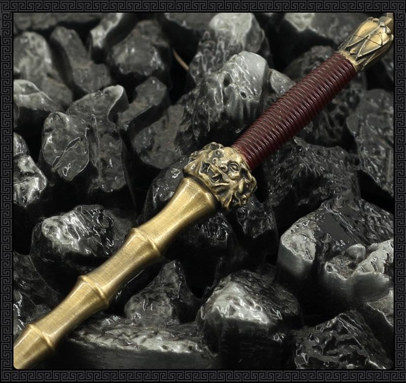 [Nekogamiyama] Suikoden General Hero Weapon Hu Yan Zhuo Twin Whips, Total Length 22cm (2 Pieces) / Miniature Figurine Collector's Decor