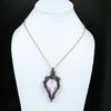 Pink Kunzite Copper Pendant Copper Wire Wrapped Jewelry Kunzite Jewelry Handmade Gemstone Pendant Wire Wrap Jewelry For Mother Gift For Her