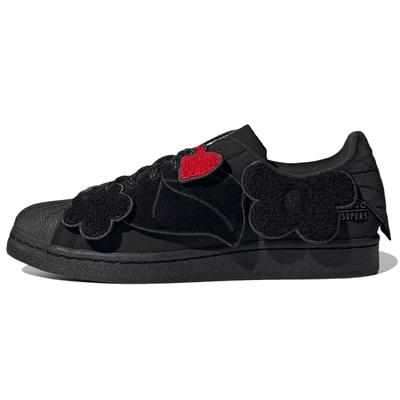 Кроссовки Melting Sadness X Adidas Superstar 'Черные с цветочными нашивками' GZ6985