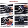 2pcs ABS Car Front Grill Emblem Rear Trunk Badge Logo for Volkswagen VW Golf 5 6 7 7.5 8 MK5 MK6 MK7 MK8 Polo Passat B8 Sticker zh7