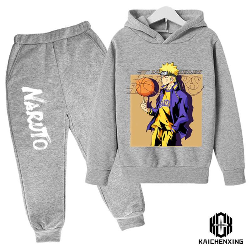 Cartoon Children's Naruto Hoodie Cute Boy Suit Children's Sportswear Spring and Autumn Fashion Sweatshirt Baby Suit