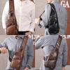 Diagonal bag Water proof Casual PU Men's bag Shoulder bag Chest bag