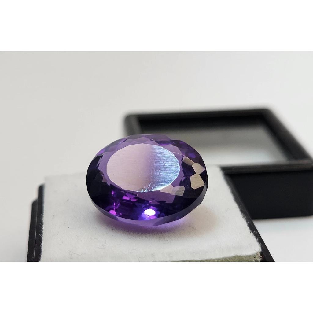 Natural Purple Amethyst Oval Cut 12+ Ct Stunning Loose Gemstone
