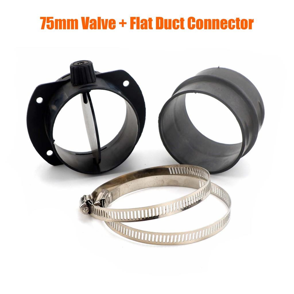 60 мм 75 мм клапан заслонка регулируемый воздуховод дизельный нагреватель вентиляционный воздуховод разветвитель выхлопной трубы выход соединитель соединитель для автомобиля