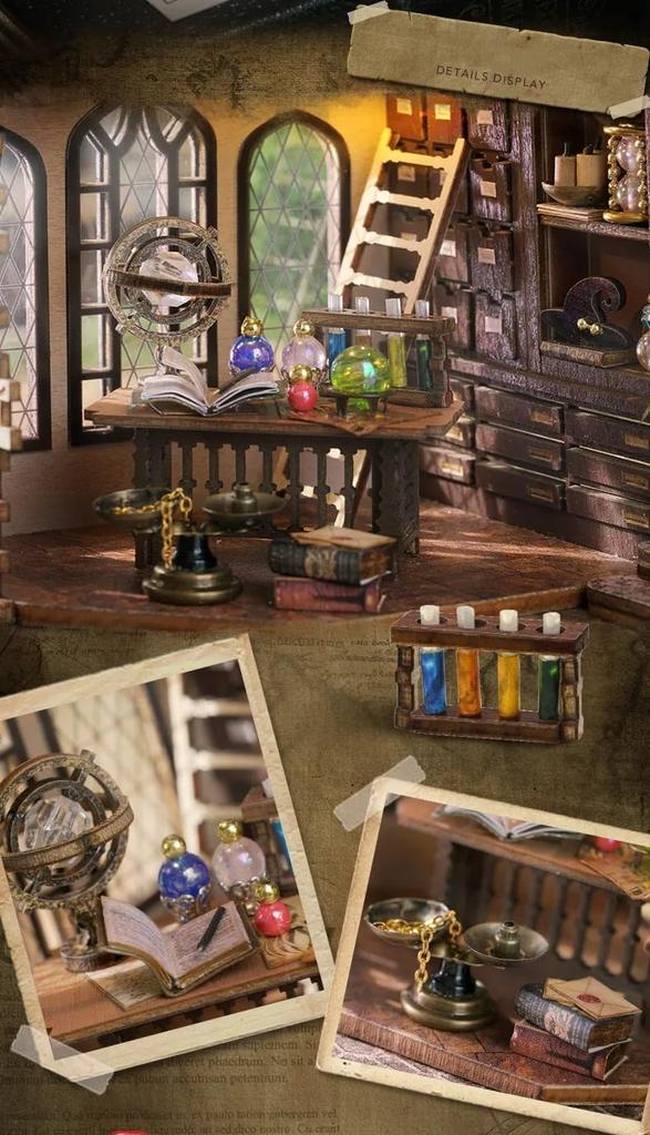 (t-FREAK) Dollhouse DIY Kit Set Miniature Magic House