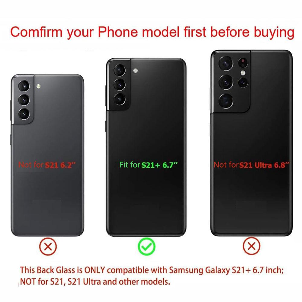 Back Glass Cover Door Housing Replacement For Samsung Galaxy S21 Plus