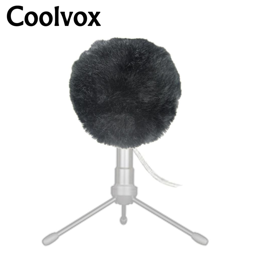Music Studio Equipment Outdoor Artifical Fur Windscreen Condenser Microphone Cover Muff Windscreen for Blue Snowball