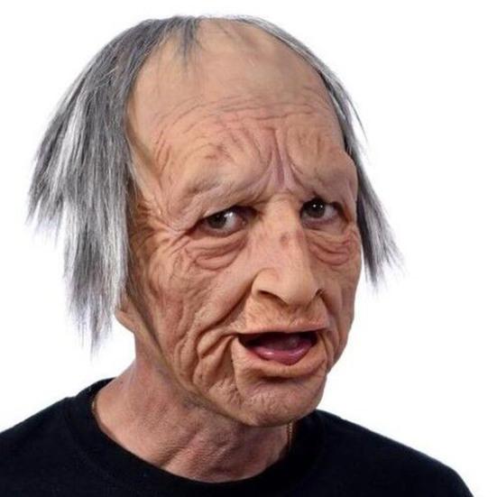 Реалистичный головной убор для костюма пожилого человека: бабушка/дедушка/мужчина/девушка. Удобный, прочный, мягкий, подходит для косплея.