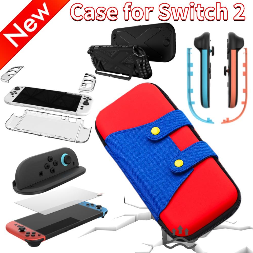 For Nintendo Switch 2 Carrying Case Portable Bag with 10 Game Holders Hard Shell Travel Carry Pouch for Switch 2 Accessories
